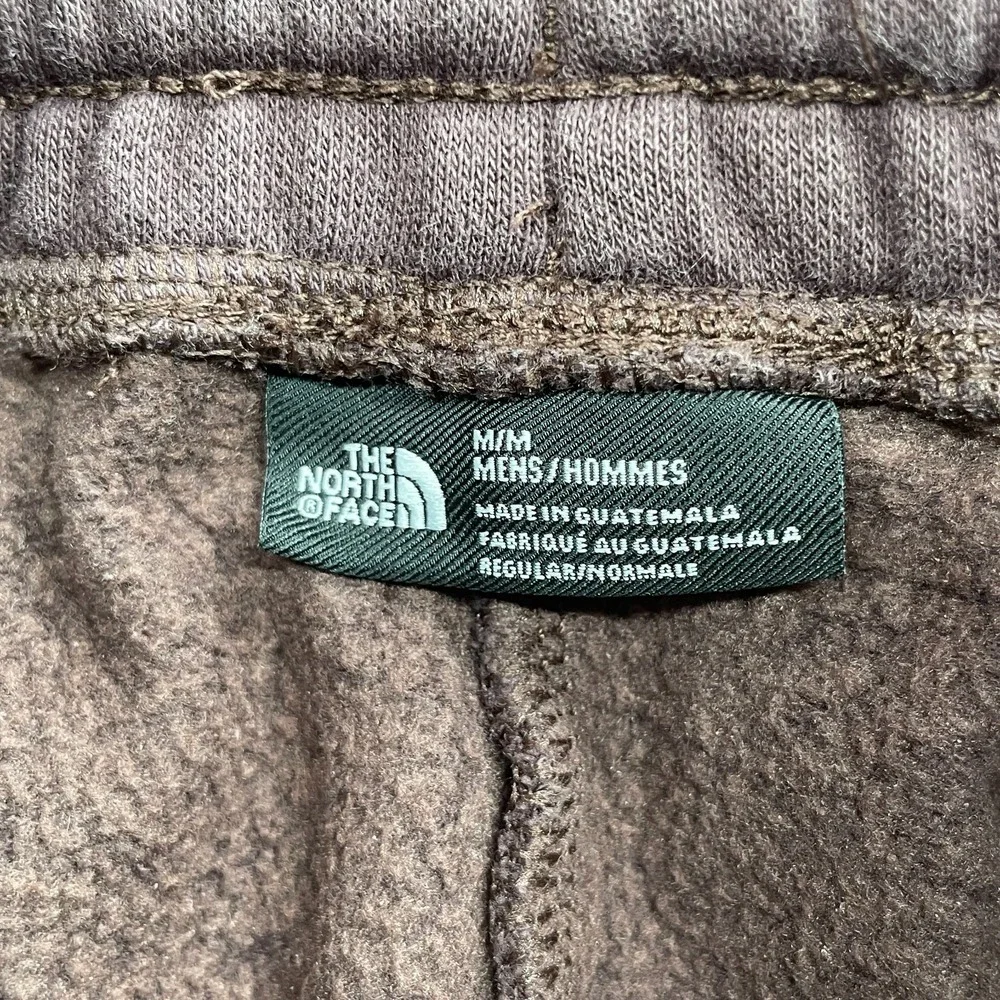 North Face Sweatpants Men's Medium Brown Fleece Cropped Gym Training Sports Gorp
